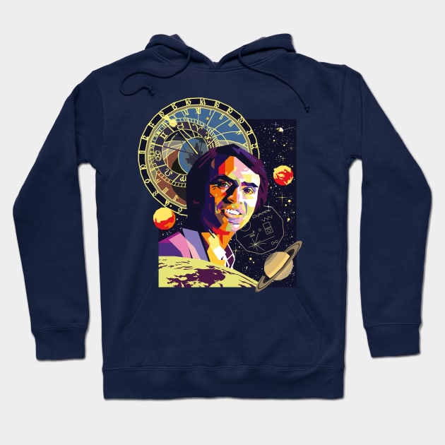 Carl Sagan Hoodie by difrats